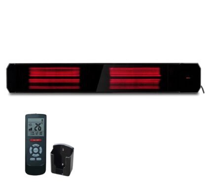 Chauffage de terrasse infrarouge Calore Wifi black heater réglable 1600 - 3200 Watt