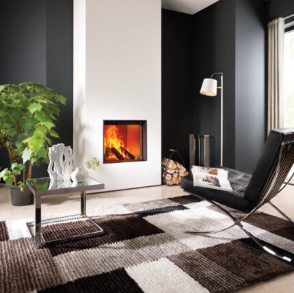 Foyer à bois Kalfire W60/51F, frontal encastrable