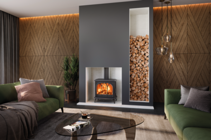 Poêle à bois Stovax Huntingdon 40, traditionnel en fonte