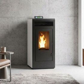 Poêle à granulés étanche Marina 13C, 13,1 kW sortie dessus